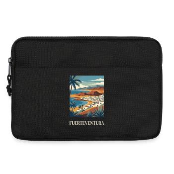 Fuerteventura Coastal Poster Canary Islands Spain - Laptop bag 13" - black - Front