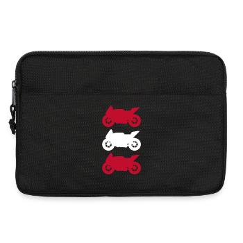 Motard du drapeau Autrichien Motorsport - Sacoche pour ordinateur portable 13 pouces - noir - Devant