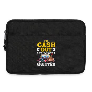 Don't Give Up Casino Roulette Slot Machine Gambling - Laptop bag 13" - black - Front