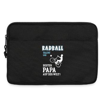 Radball Bester Papa Vater Vatertag Geburtstag - Laptoptasche 13" - Schwarz - Vorne