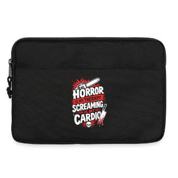 Horror Therapy Is My Cardio - Laptop bag 13" - black - Front