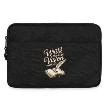 Write the Vision Bible Verse Quill - Laptop bag 13" - black - Front