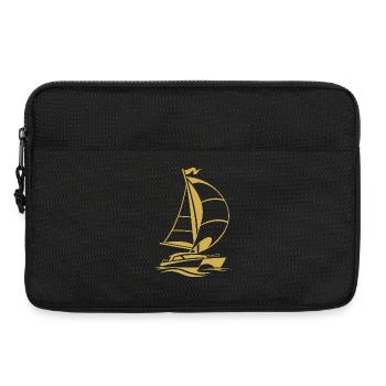 Segeln Katamaran Jacht Segelsport Silhouette  - Laptoptasche 13" - Schwarz - Vorne
