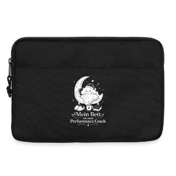Mein Bett ist mein Performance Coach - Laptoptasche 13" - Schwarz - Vorne