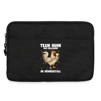 Hühnerflüsterer Huhn Hühnerhalter Hühner - Laptoptasche 13" - Schwarz - Vorne