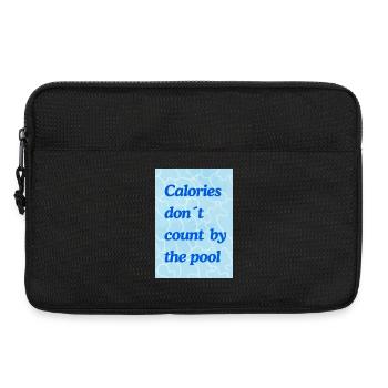 Compter les calories par piscine - Sacoche pour ordinateur portable 13 pouces - noir - Devant
