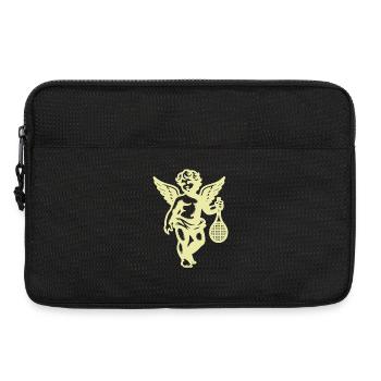Tennis Fun Shirt Angel Cherub Retro Renaissance - Laptop bag 13" - black - Front
