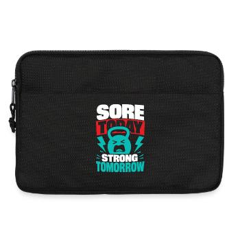 Courbatures aujourd’hui Forte demain Forme physique - Sacoche pour ordinateur portable 13 pouces - noir - Devant