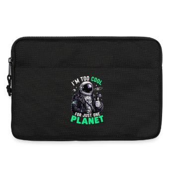 Je suis trop cool pour une seule planète - Sacoche pour ordinateur portable 13 pouces - noir - Devant