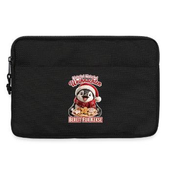 Watschel Watschel Weihnachten Pinguin - Laptoptasche 13" - Schwarz - Vorne