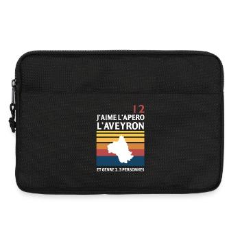 J Aime L Apero L Aveyron Et Genre 2 3 Personnes... - Sacoche pour ordinateur portable 13 pouces - noir - Devant