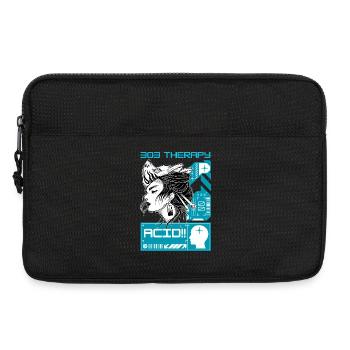 Acid Therapy – Techno Tekno House Rave Outfit - Laptoptasche 13" - Schwarz - Vorne