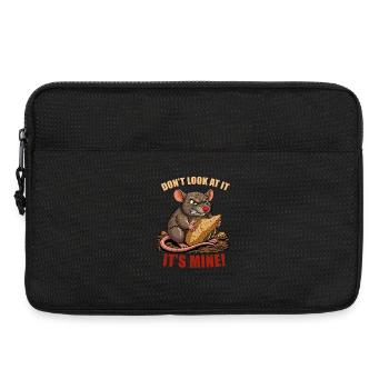 Clevere Ratte stiehlt Brot - Laptoptasche 13" - Schwarz - Vorne