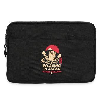 Relaxing in Japan Cat Onsen Design - Laptoptasche 13" - Schwarz - Vorne