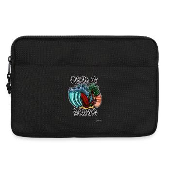 Victime du surf - Sacoche pour ordinateur portable 13 pouces - noir - Devant