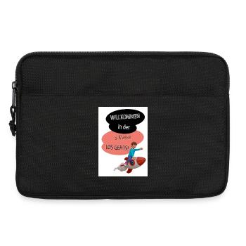 Willkommen 5.Klasse Raketenstart - Laptoptasche 13" - Schwarz - Vorne