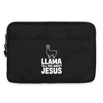 Llama Tell You About Jesus - Laptop bag 13" - black - Front