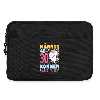 Männer Ab 30 Einhorn Humor - Laptoptasche 13" - Schwarz - Vorne