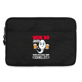 Vor 30 Jahren Der Schnellste - Laptoptasche 13" - Schwarz - Vorne