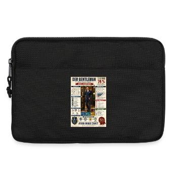 Der Gentleman – akut bedroht - Laptoptasche 13" - Schwarz - Vorne