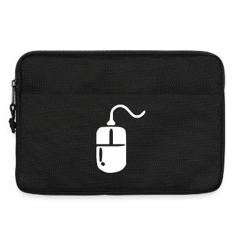 Retro_Vintage_80er_90er_Jahre_Maus_Computermaus - Sacoche pour ordinateur portable 13 pouces - noir - Devant