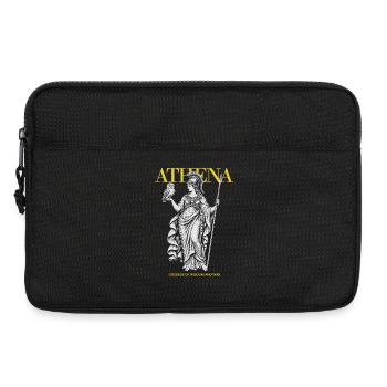 Athéna : Déesse de la Sagesse et de la Guerre - Sacoche pour ordinateur portable 13 pouces - noir - Devant