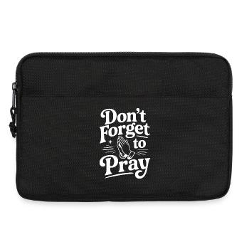 N’oubliez pas de prier - Sacoche pour ordinateur portable 13 pouces - noir - Devant