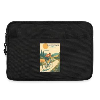 La Randonnée — Golden Path/été - Sacoche pour ordinateur portable 13 pouces - noir - Devant