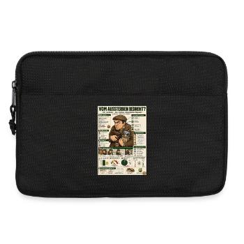 Der Geizhals – jeder Cent zählt - Laptoptasche 13" - Schwarz - Vorne
