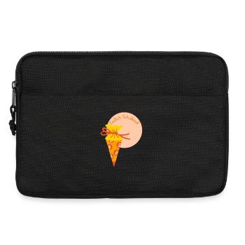 Endlich Schulkind Schultüte Geschenk - Laptoptasche 13" - Schwarz - Vorne