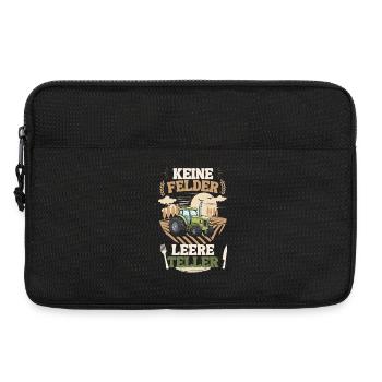 Bauer Keine Felder leere Teller - Laptoptasche 13" - Schwarz - Vorne