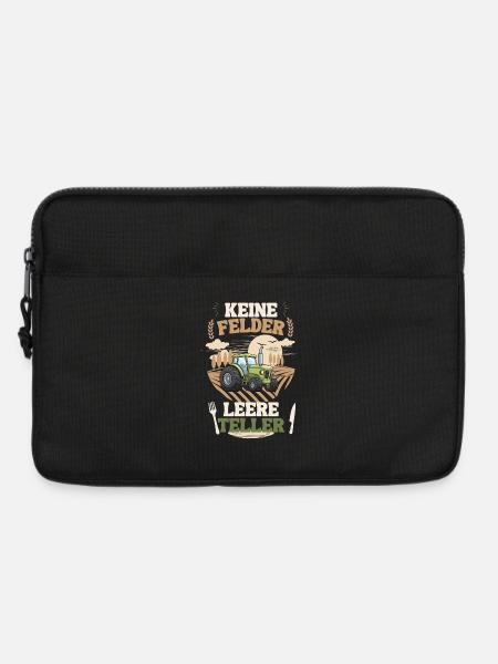 Bauer Keine Felder leere Teller - Laptoptasche 13" - Schwarz