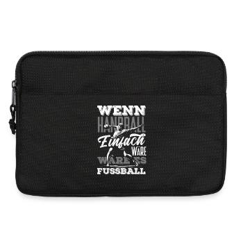 Handball Handballer Handball Trainer Fan Geschenk - Laptoptasche 13" - Schwarz - Vorne