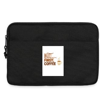 But First, Coffee Spruch Design - Laptoptasche 13" - Schwarz - Vorne