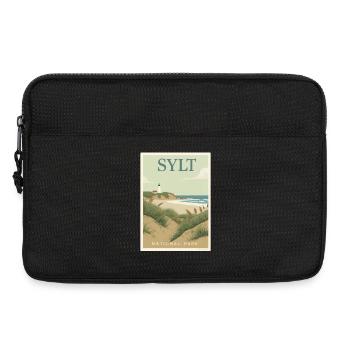Sylt Vintage Poster | North Sea Germany - Laptop bag 13" - black - Front