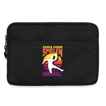 Handball Handballer Handball Trainer Fan Geschenk - Laptoptasche 13" - Schwarz - Vorne