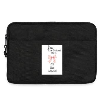 Das süßeste Mädchen der Welt - Laptoptasche 13" - Schwarz - Vorne