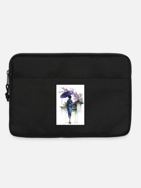 Urban Kimono Under Umbrella - Laptop bag 13" - black