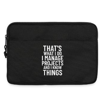 Funny Project Manager Supervisor Coordinator - Laptop bag 13" - black - Front