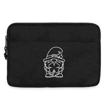 Nain mignon au trèfle porte-bonheur - Sacoche pour ordinateur portable 13 pouces - noir - Devant