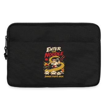 Voici l’humour des ramen d’arts martiaux aux nouilles - Sacoche pour ordinateur portable 13 pouces - noir - Devant