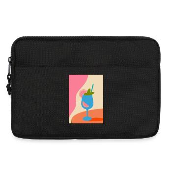 Bunter Cocktail mit Zitrone und Minze –Sommerdrink - Laptoptasche 13" - Schwarz - Vorne