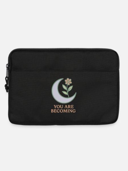 Moon Blossom: You Will Grow - Laptop bag 13" - black