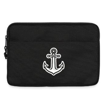 Autocollants d’ancre Simple - Sacoche pour ordinateur portable 13 pouces - noir - Devant