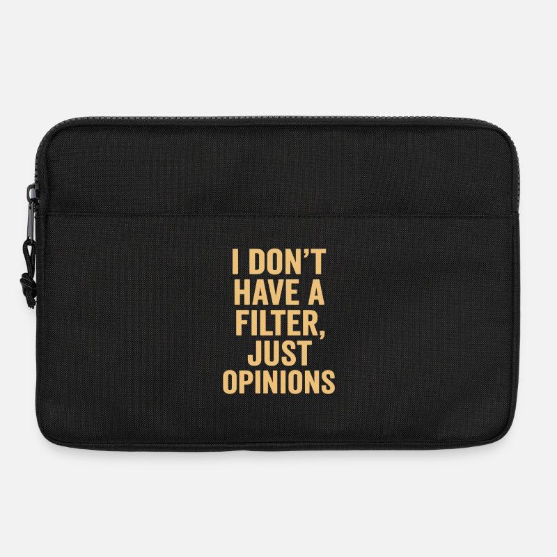 Kein Filter, nur Meinungen - Laptoptasche 13" - Schwarz