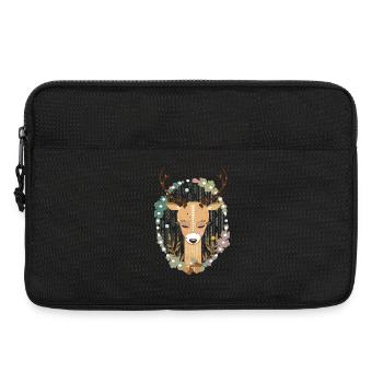 A deer in the forest - Laptop bag 13" - black - Front