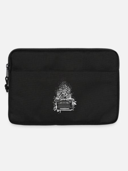 old typewriter with letters - Laptop bag 13" - black