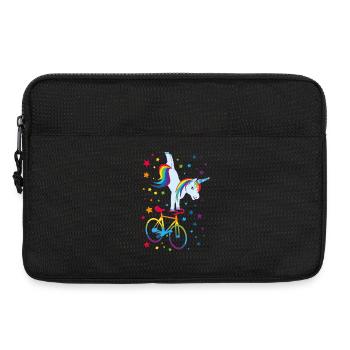 Cyclisme artistique, cyclisme artistique, cyclisme en salle, licorne - Sacoche pour ordinateur portable 13 pouces - noir - Devant