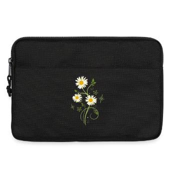 Daisies Wildflowers Summer - Laptop bag 13" - black - Front
