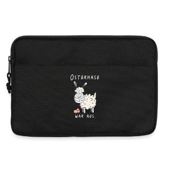 Osterhase war aus Funshirt Ostern Geschenk - Laptoptasche 13" - Schwarz - Vorne
